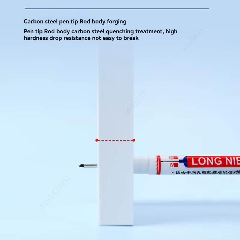4 Stück wasserfeste Perforationsstifte in Blau, 20 mm lange Marker für Metall und Holzbearbeitung - Bild 6