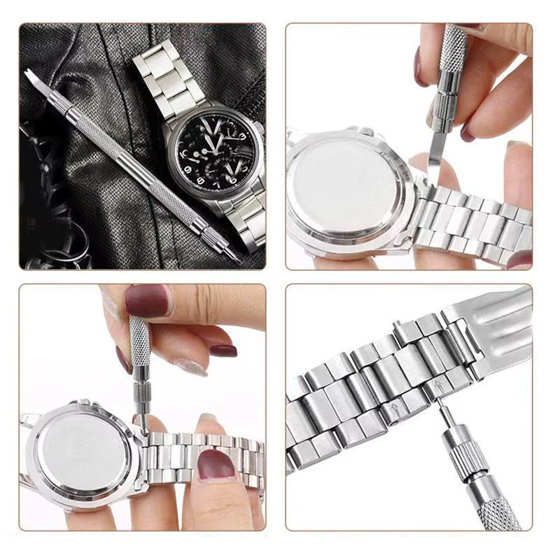 TINUORA Uhrenarmband-Federset, Edelstahl, Silber - Bild 2
