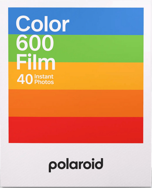 Polaroid Color Instant Fotopapier 600-Type in White und Multicolour, 40 Stück - Bild 1
