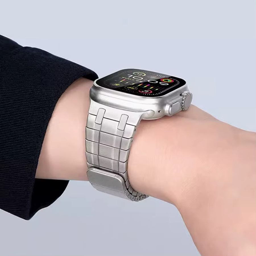 TANGYIYI Uhrenarmband Edelstahl, Magnetisch, Silber, Unisex - Bild 5