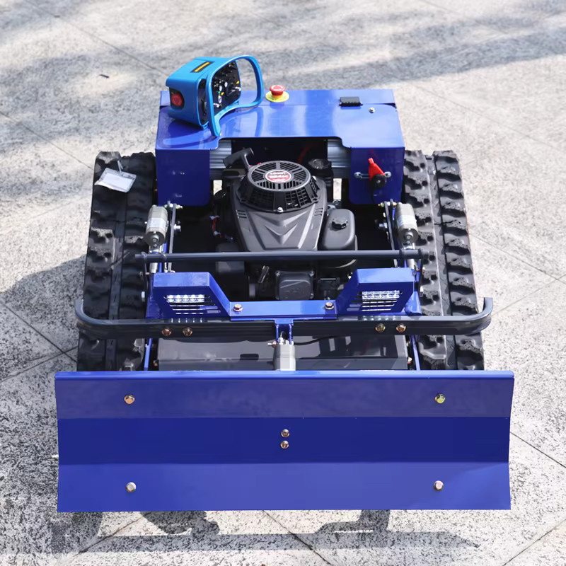 AIWEIYA All-Terrain Roboter-Rasenmäher inklusive Schneeschaufel in Blau für professionelle Anwendungen auf Bauernhöfen, Obstgärten und Rasenflächen - Bild 3