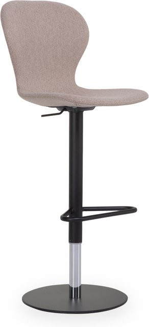 Calligaris Barhocker CB/2322 OPS in Grau mit Stoffbezug und 360 Grad Drehsitz, B/T/H: 44 x 54 x 119 cm - Bild 1