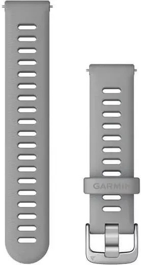 Garmin Uhrenarmband Silikon, Silber, 18 mm, Unisex - Bild 1