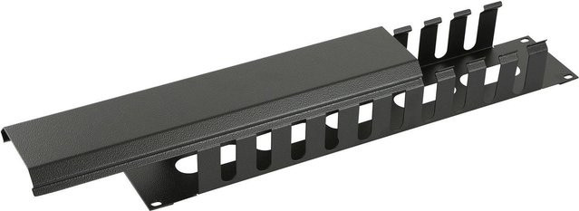 Lanview Sliding Cover Cable Management 2U in Schwarz (RAO405BL) - Bild 1