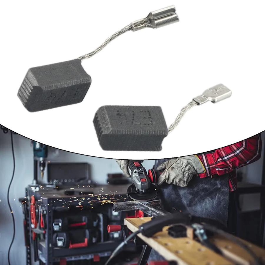 2 Stück Kohlebürsten mit Abschaltung als Ersatz für kleine Bosch Winkelschleifer GWS 7-100, GWS 7-115, GWS 7-125, Maße: 6,5 x 8 x 13 mm - Bild 4