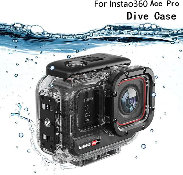 Insta360 Ace Pro Wasserdichtes Tauchgehäuse in Transparent für Sportkameras bis 60m Tiefe - Bild 1