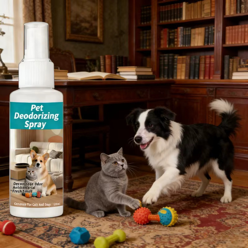 EelJoy 3er-Pack Haustier-Deodorant-Spray zur Geruchsentfernung von Katzen- und Hundeurin in Weiß - Bild 2