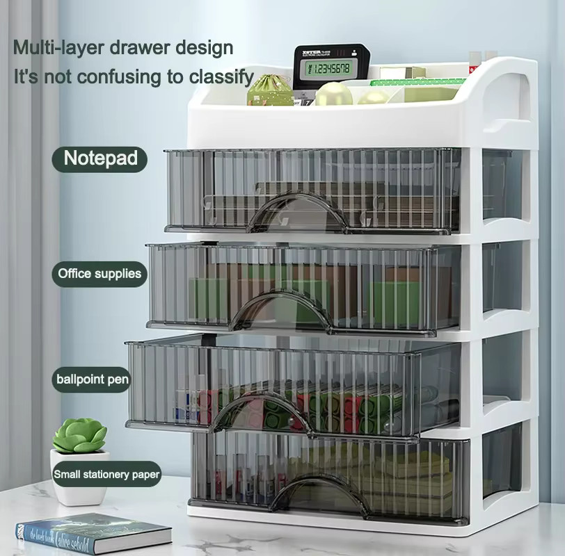CZSAE Make-up Aufbewahrungsbox mit 5 Schubladen in Weiß - Bild 2