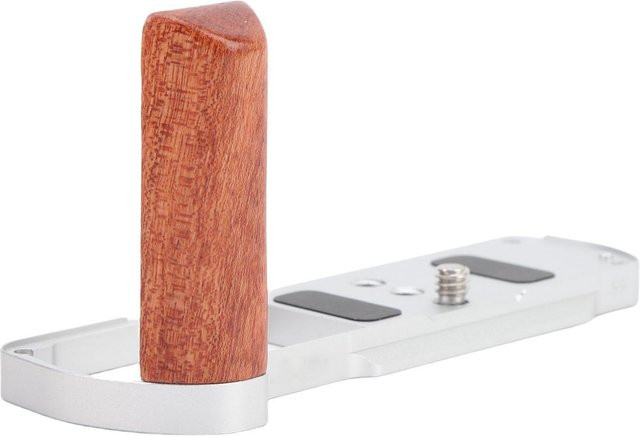 ZuiyouPet1 L-förmiger Handgriff aus Holz und Aluminiumlegierung für S9 Kamera mit Schnellwechselplatte und 1/4 Zoll Schraubloch in Braun - Bild 1