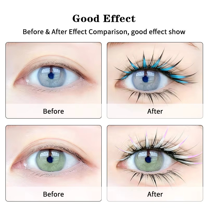 Winky Beauty Wimpernverlängerung, Ombre, 12 Farben, Natürlich - Bild 2
