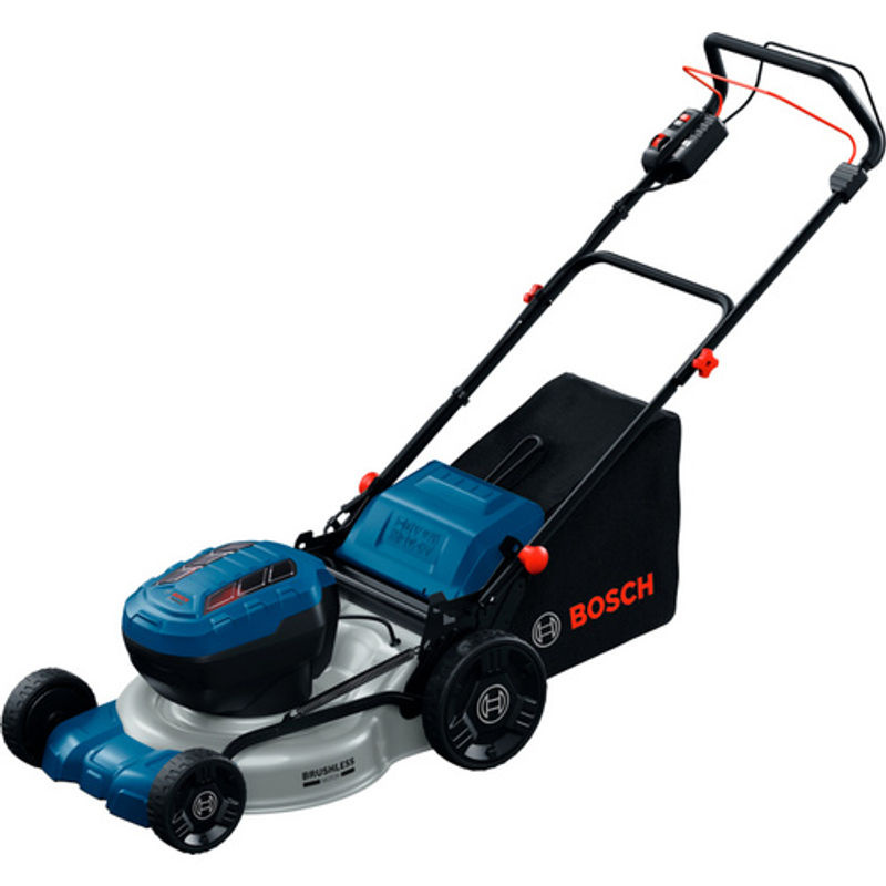 Bosch Professional Akku-Rasenmäher GRA 18V2-46SP in Blau mit 46 cm Schnittbreite, Mulchstopfen und 60-Liter Textilgrasfangkorb - Bild 3