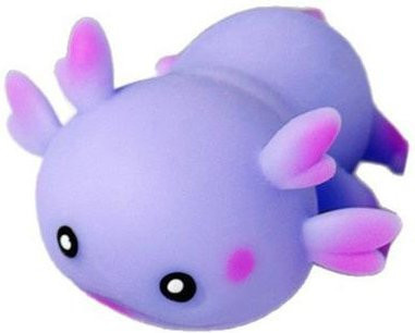 Zoeneed Mini-Salamander Stressball, weicher dehnbarer Cartoon-Salamander, violett - Bild 1
