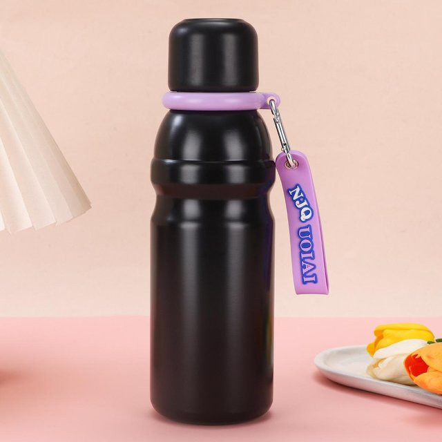 Speng Bunter Begleitbecher aus Edelstahl, doppelwandig vakuumisoliert, tragbare Sport-Trinkflasche, 600ml - Bild 1