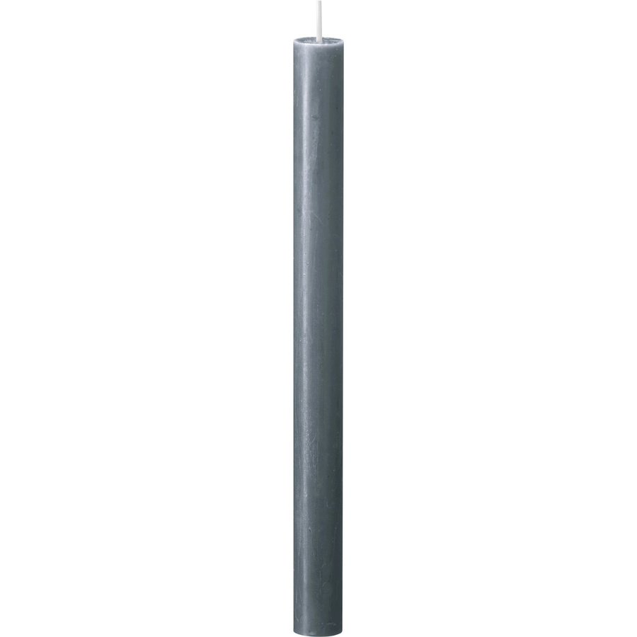 Bolsius Rustik-Kerze Shine in Schieferblau, Durchmesser: 2,3 cm, Höhe: 27 cm - Bild 2