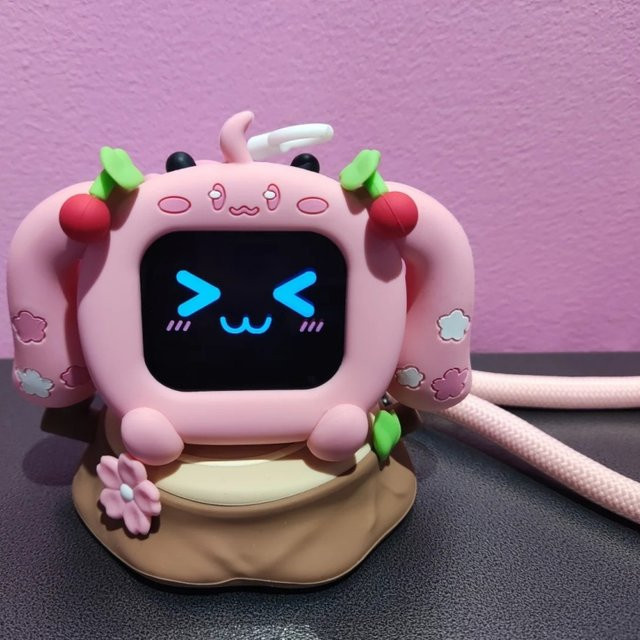Bilibiligoods Sakura Miku Cube Face Bluetooth Kopfhörer Schutzhülle Set in Pink im Anime Stil - Bild 1