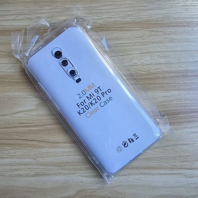 Transparente Silikon Schutzhülle mit Objektivschutz für Xiaomi Mi 9T, Xiaomi 9T Pro und Redmi K20 Pro, 2,0 mm Dicke - Bild 1