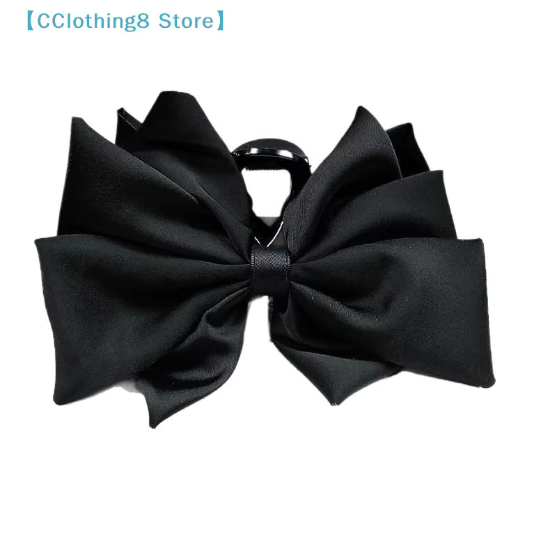 Schwarze Haarspange mit Schleife, rutschfest, Damen - Bild 4