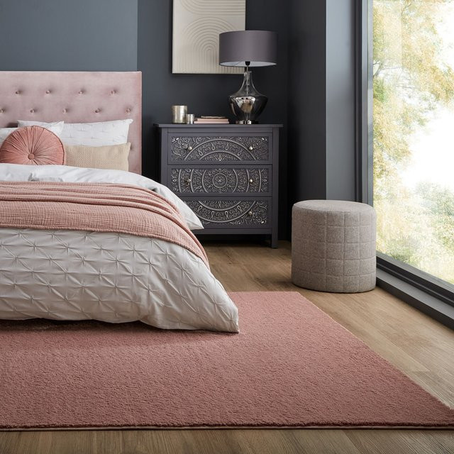 Teppich Kadima Design TUMMEL in Rosa, modern und pflegeleicht, B/T: 200 x 290 cm - Bild 1