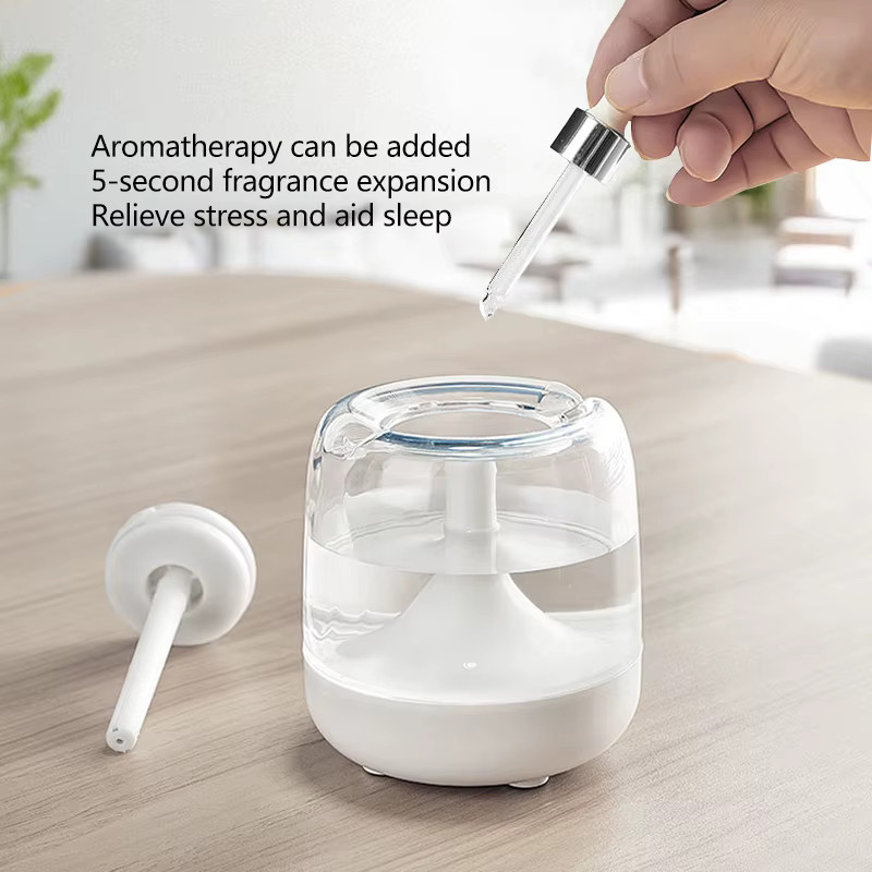 TENGKESi Aroma Diffusor und Luftbefeuchter mit Nachtlicht, Weiß, 650 ml - Bild 2
