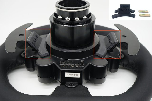 MOZA R5 ES und R3 ESX Magnetic Paddle Shifter Mod Modifikation in Schwarz - Bild 1