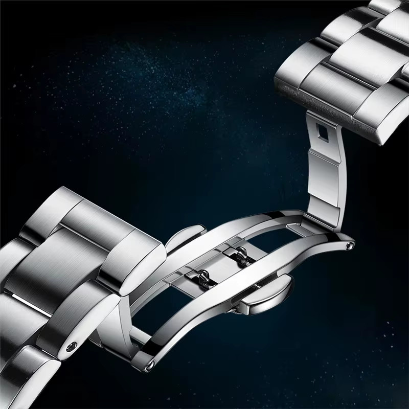 LIGE Armbanduhr Automatik, Edelstahl, Grün, Herren - Bild 5