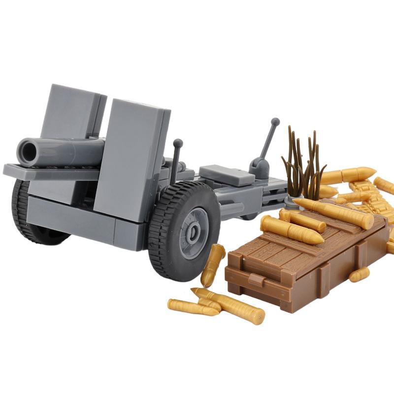 Yiran toy WK2 Deutschland Militärwaffen Bausteine Armee Soldat Figur Panzerabwehrkanone Kanone Moc Spielzeug ab 14 Jahren - Bild 2