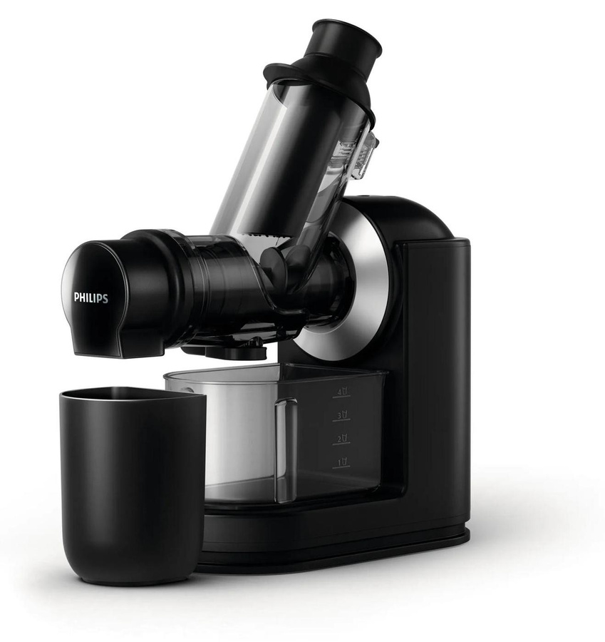 Philips Viva Collection Slow Juicer HR1889/70 Entsafter für kaltes Pressen, 1,0 l, 150 W, Schwarz - Bild 1