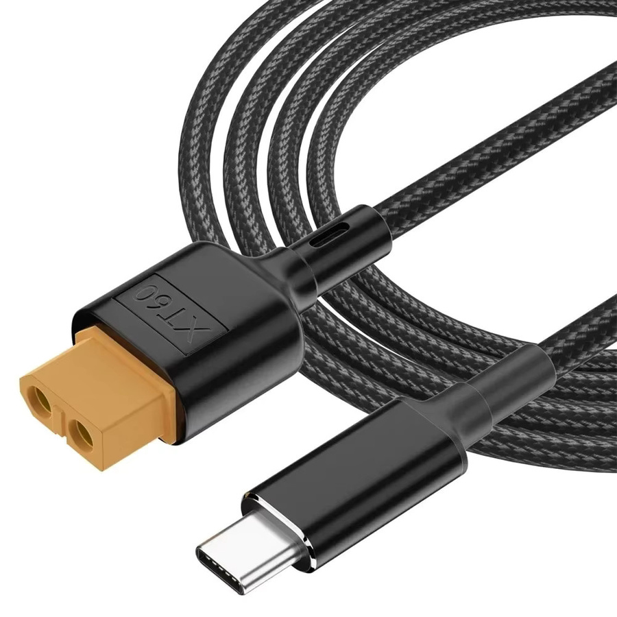 Toolkitrc USB C auf XT60 Konverter Ladekabel 100W PD Typ-C zu XT60 für Luftfahrt und Automodelle in Schwarz - Bild 2