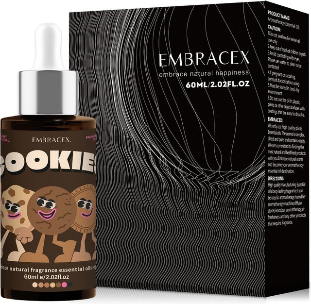 Embracex Cookies Ätherisches Öl, 60 ml, Hautpflege-Duftöl - Bild 1