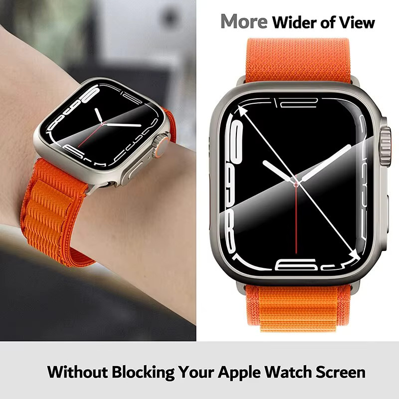 Apple Uhrenzubehör, Screen Protector Abdeckung, White Black, Unisex - Bild 2