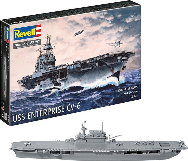 Revell USS Enterprise CV-6, Modellbau, 1:1200 - Bild 1