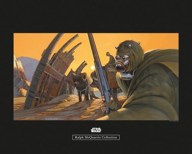 Komar Wandbild Star Wars Tusken Paper Poster Multicolor B: 50 cm, H: 40 cm - Bild 1
