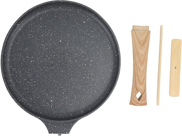 CosyHome Bratpfanne aus Aluminiumlegierung mit Keramikbeschichtung in Grau - Bild 1