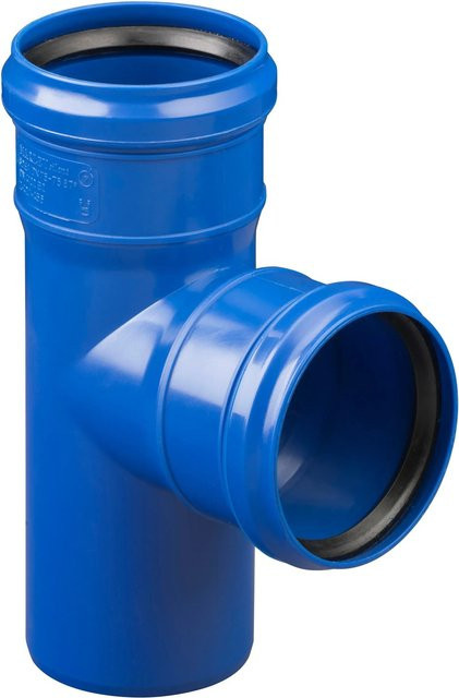 Marley HT Silent Abwasser-Rohrsystem Abzweig DN 110/50, 87 Grad, Grau/Blau - Bild 1