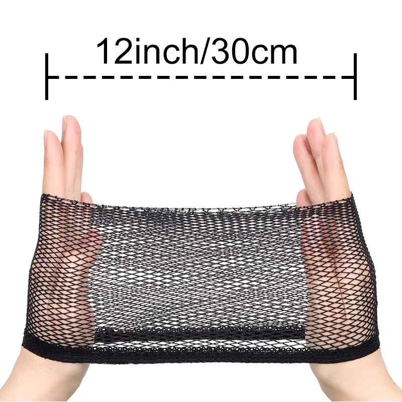 Schwarze Perückenkappen, Nylon, rutschfest, atmungsaktiv, Unisex - Bild 2