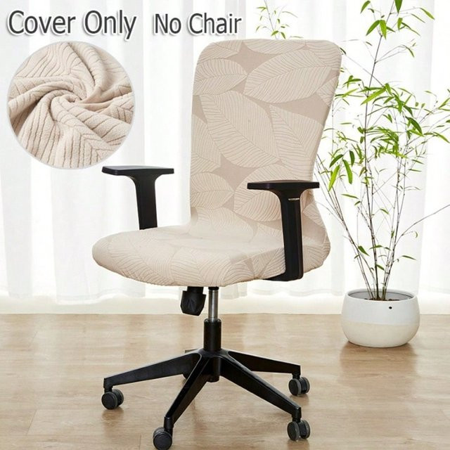 WANERQU Dehnbarer Bürostuhlbezug in Beige, Schmutzabweisender und Elastischer Armlehnstuhlüberzug für Computerstühle und Sessel - Bild 1
