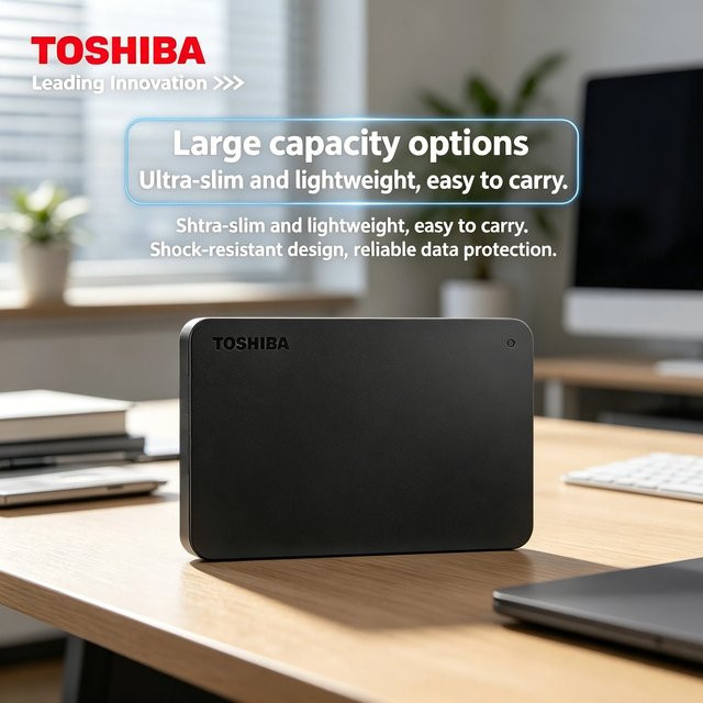 Toshiba Canvio Basics Externe Festplatte USB 3.0 Schwarz 500 GB - Bild 1
