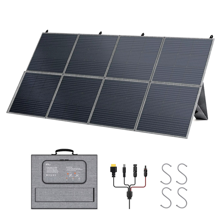 CTOLITY 400W ETFE Solarpanel SP400 faltbares tragbares Solarladegerät mit 23% Wirkungsgrad für Solargeneratoren, Camping und Wohnmobile - Bild 8