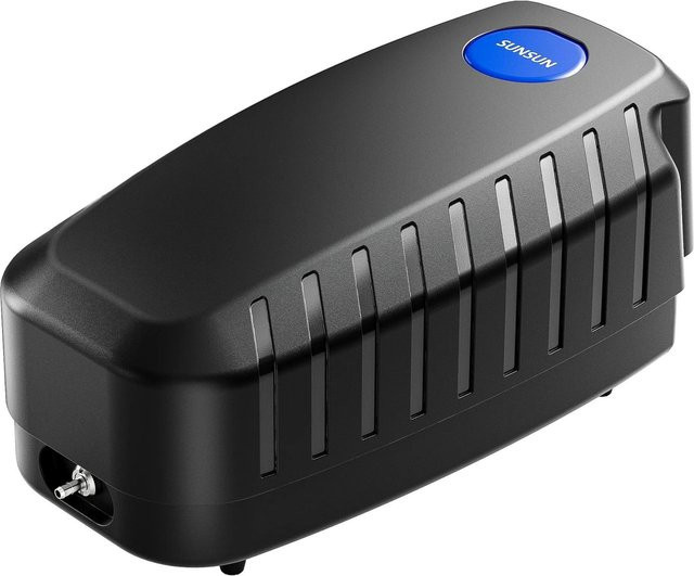 Sunsun Cap-10 Sauerstoffpumpe in Schwarz mit 4W Leistung und 3m³ Luftförderleistung für Aquarium und Teich - Bild 1