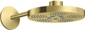 Hansgrohe Axor One Kopfbrause mit Brausearm, 2-jet Regendusche, Wandmontage, Rund, Messing gebürstet Gold - Bild 1