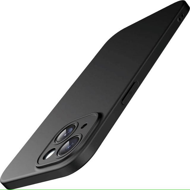 Matte Silikon-Soft-Hülle YULIN-003 für iPhone 16, 14 Plus, 13, 12 Mini und 11 Pro Max in Schwarz - Bild 1