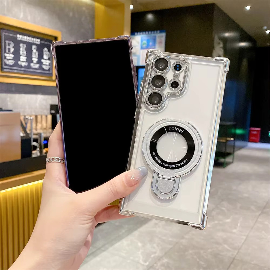 Magnetische transparente Schutzhülle mit Ständer und Acryl-Rückseite für Samsung Galaxy S26 Ultra und S25 Ultra - Bild 5