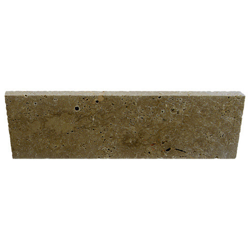 WOHNRAUSCH Randstein Keona Brown aus Travertin in Braun/Beige, L x B x H: 61 x 3 x 20 cm - Bild 2