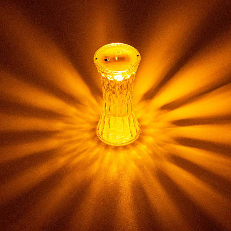 Lyfs LED Nachtlicht Kristall Diamant Tischlampe aus transparentem Acryl für das Schlafzimmer - Bild 4