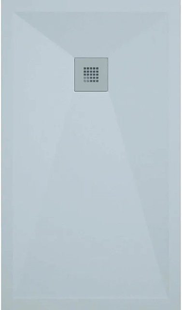 Mirlo Duschwanne Onda aus Mineralguss Extra Flach, Grau, B/T: 80 x 170 cm - Bild 1