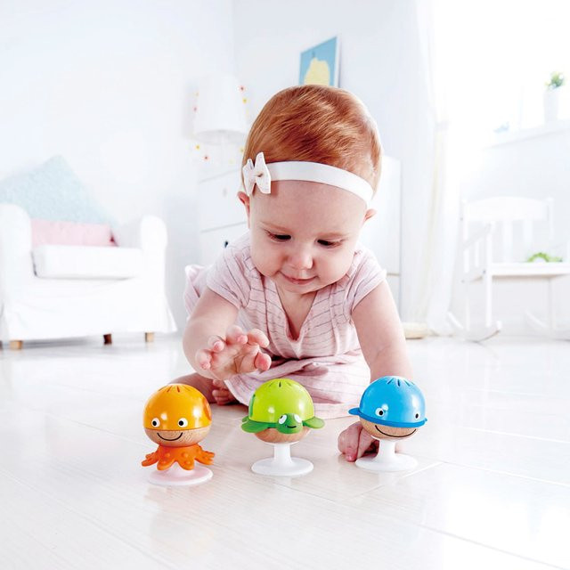 Hape Rassel-Set Meerestiere mit Saugnapf ab der Geburt - Bild 1