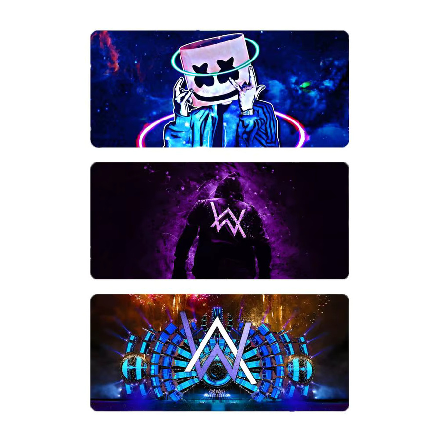 Singer Electronic A-Alan Walker Gaming-Mauspad mit LockEdge in Schwarz und Multicolour - Bild 2