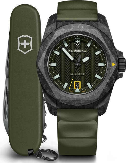 Victorinox Herrenuhr I.N.O.X. Karbon, Automatik, 41 mm, Kautschuk, 20 ATM - Bild 1
