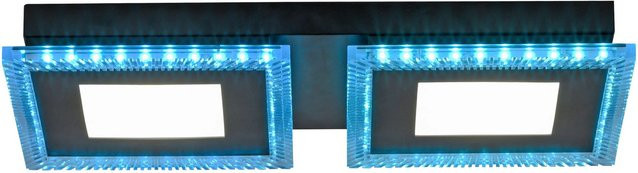 Just Light Deckenleuchte Arci LED RGBW Schwarz mit Fernbedienung - Bild 1