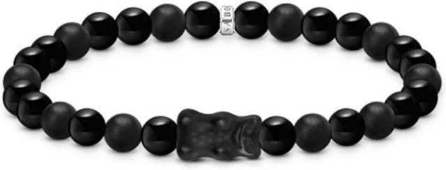 Thomas Sabo Bead Armband, 925 Silber, schwarzer Goldbär, Damen - Bild 1